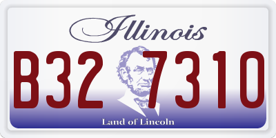 IL license plate B327310