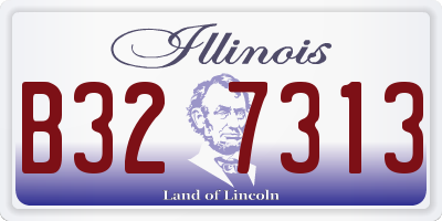 IL license plate B327313