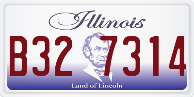 IL license plate B327314