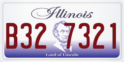 IL license plate B327321