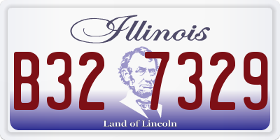 IL license plate B327329