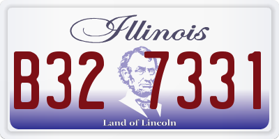 IL license plate B327331