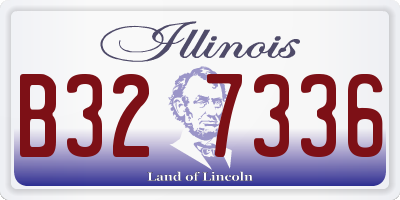 IL license plate B327336