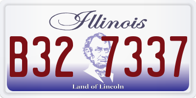 IL license plate B327337