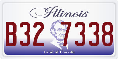 IL license plate B327338