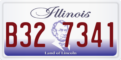 IL license plate B327341