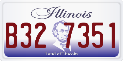 IL license plate B327351