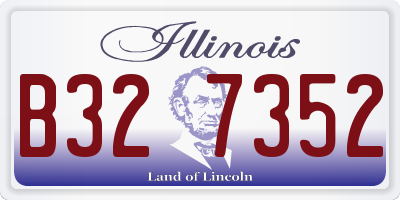 IL license plate B327352