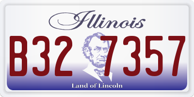 IL license plate B327357