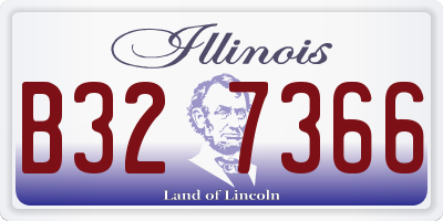 IL license plate B327366