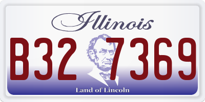 IL license plate B327369