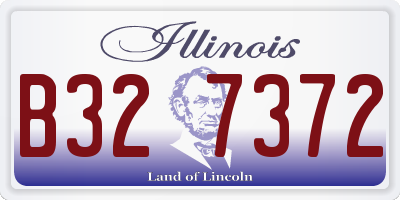 IL license plate B327372