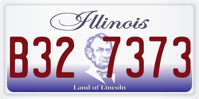 IL license plate B327373