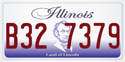 IL license plate B327379