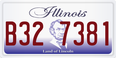 IL license plate B327381