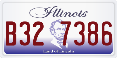 IL license plate B327386