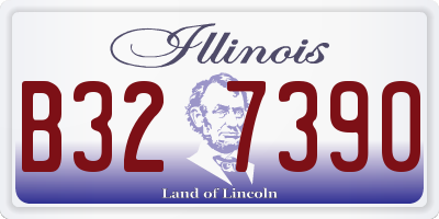 IL license plate B327390