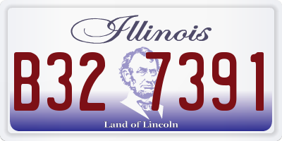 IL license plate B327391