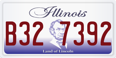 IL license plate B327392