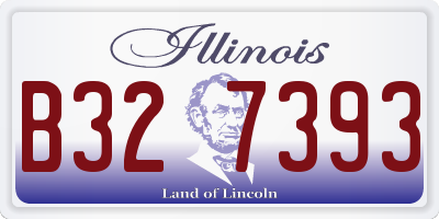 IL license plate B327393