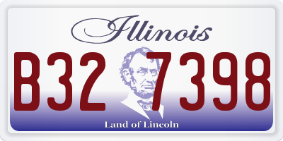 IL license plate B327398