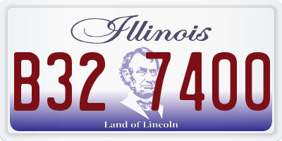 IL license plate B327400