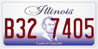IL license plate B327405