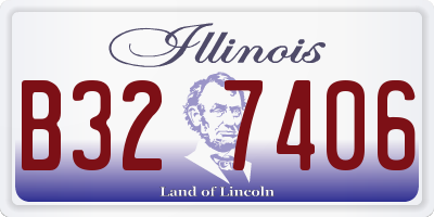 IL license plate B327406