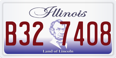 IL license plate B327408