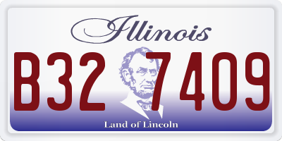 IL license plate B327409
