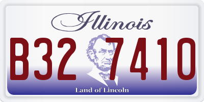 IL license plate B327410
