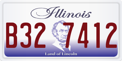 IL license plate B327412
