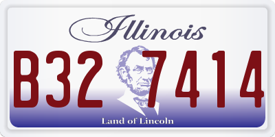 IL license plate B327414