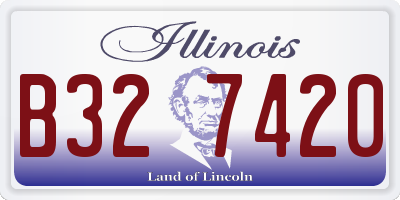 IL license plate B327420