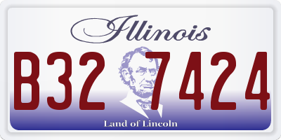 IL license plate B327424