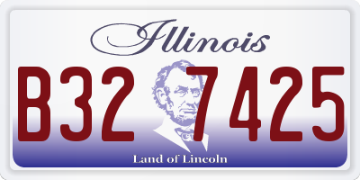 IL license plate B327425