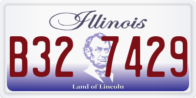 IL license plate B327429