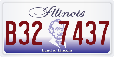 IL license plate B327437