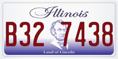 IL license plate B327438