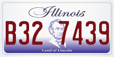 IL license plate B327439