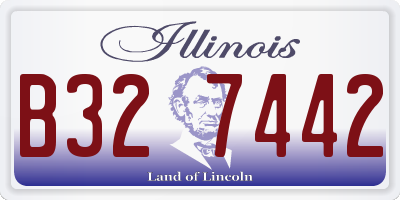 IL license plate B327442