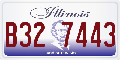 IL license plate B327443