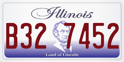 IL license plate B327452