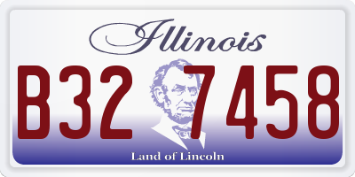IL license plate B327458