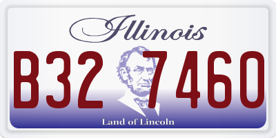 IL license plate B327460