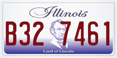 IL license plate B327461