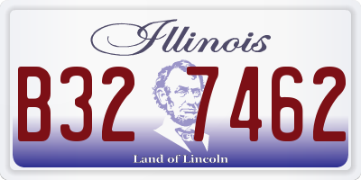 IL license plate B327462