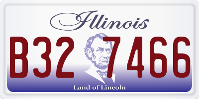IL license plate B327466