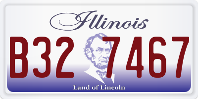 IL license plate B327467