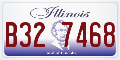 IL license plate B327468